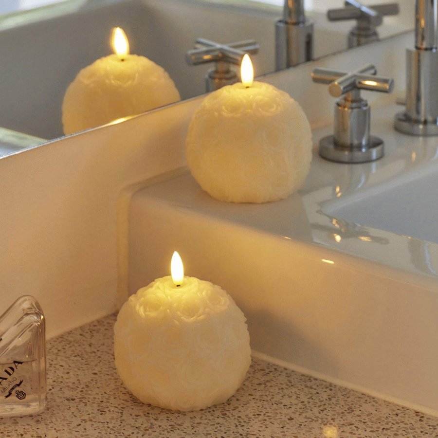 Sirius Rosalina Kuglelys LED 2 stk. �8,3/H7 cm, Creme