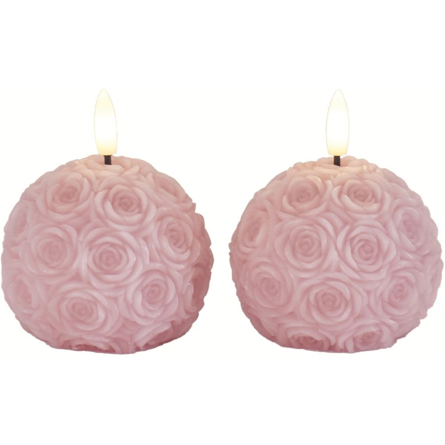 Sirius Rosalina Kuglelys LED 2 stk. �8,3/H7 cm, Pink