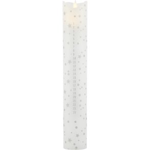 Sirius Sara Kalenderlys LED 5 cm, Romantic Silver