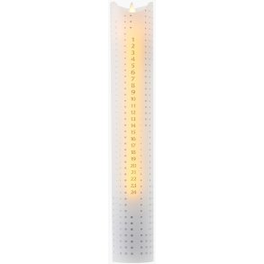 Sirius Sara Kalenderlys LED 5 cm, Slv Dots