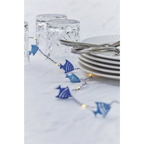 Sirius Selma Lichterkette Fisch 20 LED 2 m, Blau