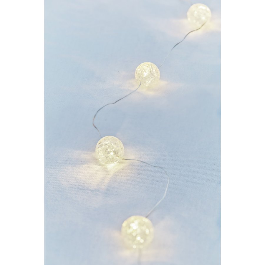 Sirius Maja Lyskde Kugle 20 LED 2 m, Hvid