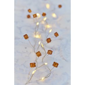 Sirius Anita Lichterkette Wrfel 20 LED 1,05 m, Bernstein