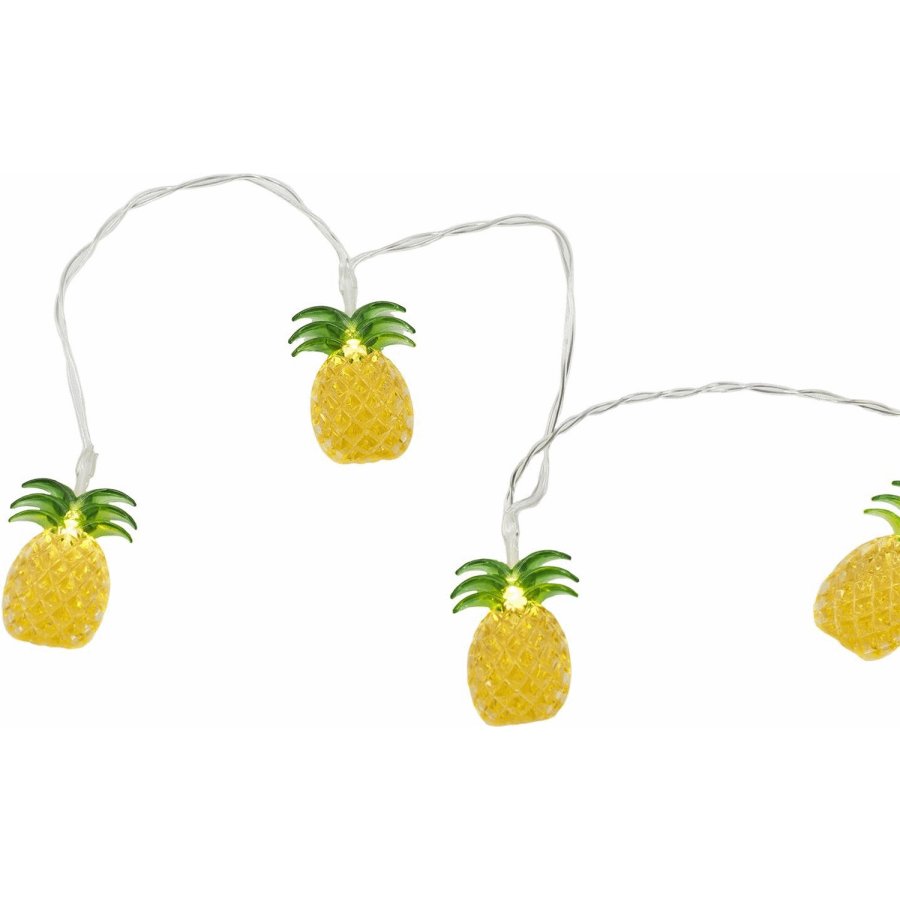 Sirius Lulu Lichterkette Ananas 10 LED 1,35 m, Gelb/Gr&uuml;n