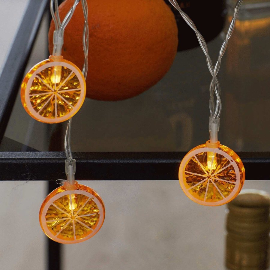 Sirius Lulu Lichterkette Appelsin 10 LED 1,35 m, Orange