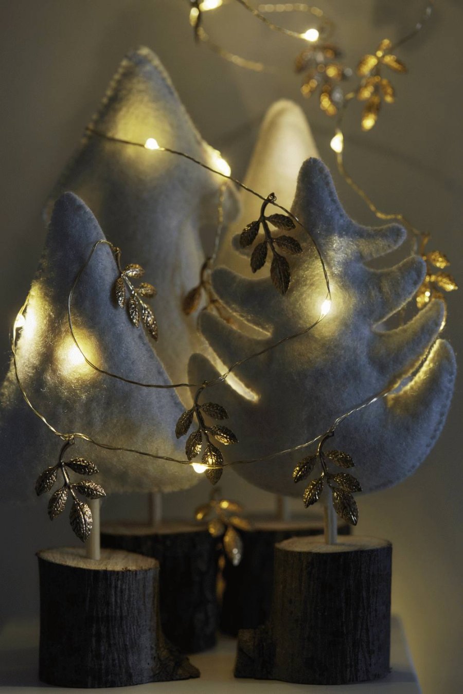 Sirius Marlin Lichterkette Lorbeerblatt LED 2 m, Gold