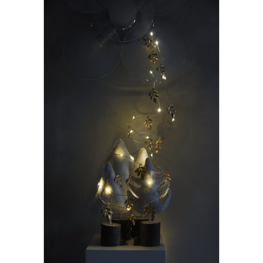 Sirius Marlin Lichterkette Lorbeerblatt LED 2 m, Gold