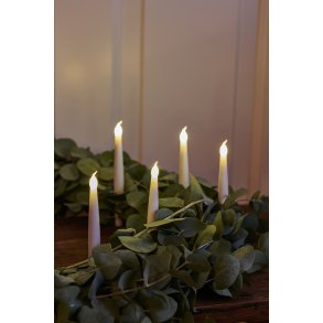 Sirius Carolin Juletræslys LED 10 stk. H15 cm, Hvid