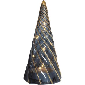 Sirius Vilma Lichtdecoratie Kerstboom LED H19 cm, Zwart/Goud