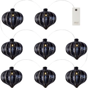 Sirius Vilma Girlande LED 1,03 m, Schwarz/Gold