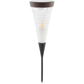 Sirius Aston Solar Fackel H45 cm, Schwarz/Braun