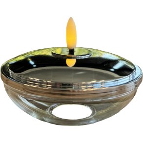 Sirius Lia Genopladelig Lysdekoration 9,9 cm, Krom