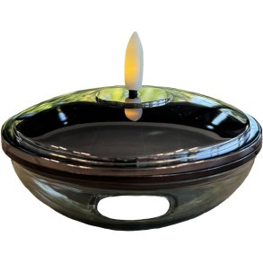 Sirius Lia Genopladelig Lysdekoration 9,9 cm, Sort