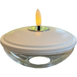 Sirius Lia Genopladelig Lysdekoration 9,9 cm, Hvid