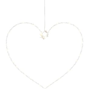 Sirius Liva H�ngedekoration Hjerte H26 cm, Hvid