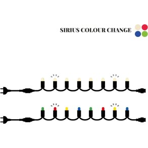 Sirius Tech-Line Colour Change Flash Starterset 4,5 m, Warmwei&szlig;/Mehrfarbig
