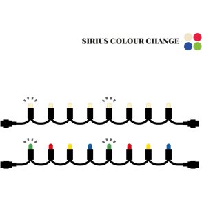 Sirius Tech-Line Colour Change Flash Erg&auml;nzungsset 4,5 m, Warmwei&szlig;/Mehrfarbig