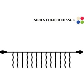 Sirius Tech-Line Colour Change Iskrystal Erg&auml;nzungsset 2,5 m, Warmwei&szlig;/Mehrfarbig