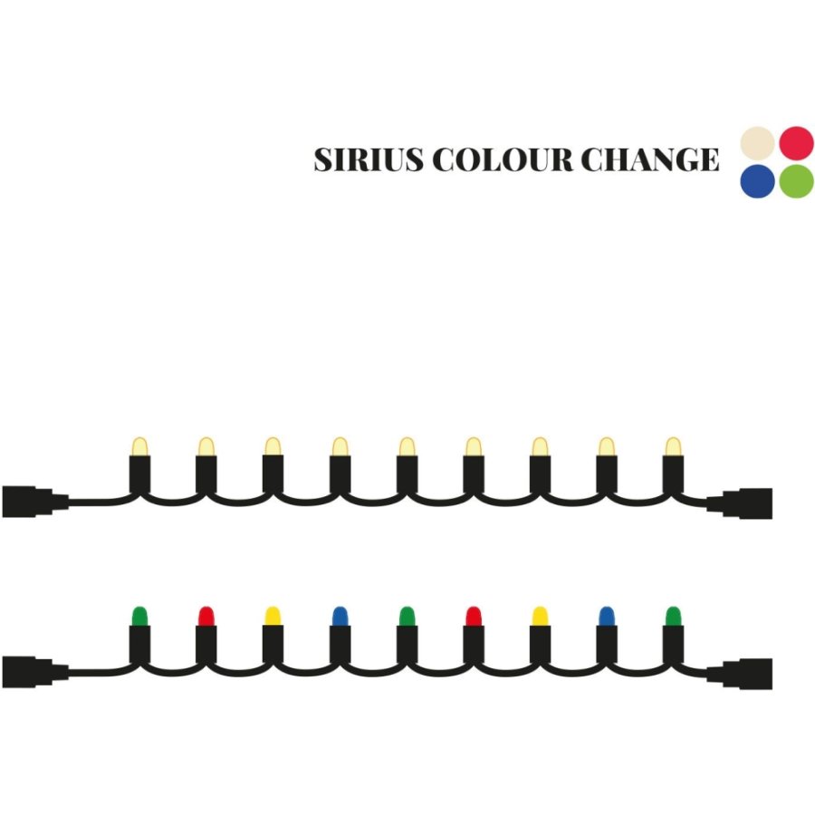 Sirius Easy-Line Connect Colour Change Erg&auml;nzungsset 10 m, Warmwei&szlig;/Mehrfarbig