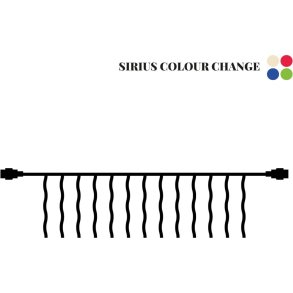 Sirius Easy-Line Connect Colour Change Eiszapfen 2,5 m, Warmwei&szlig;/Mehrfarbig