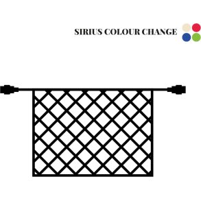 Sirius Easy-Line Connect Colour Change Net Erg&auml;nzungsset 1,5x1,5 m, Warmwei&szlig;/Mehrfarbig