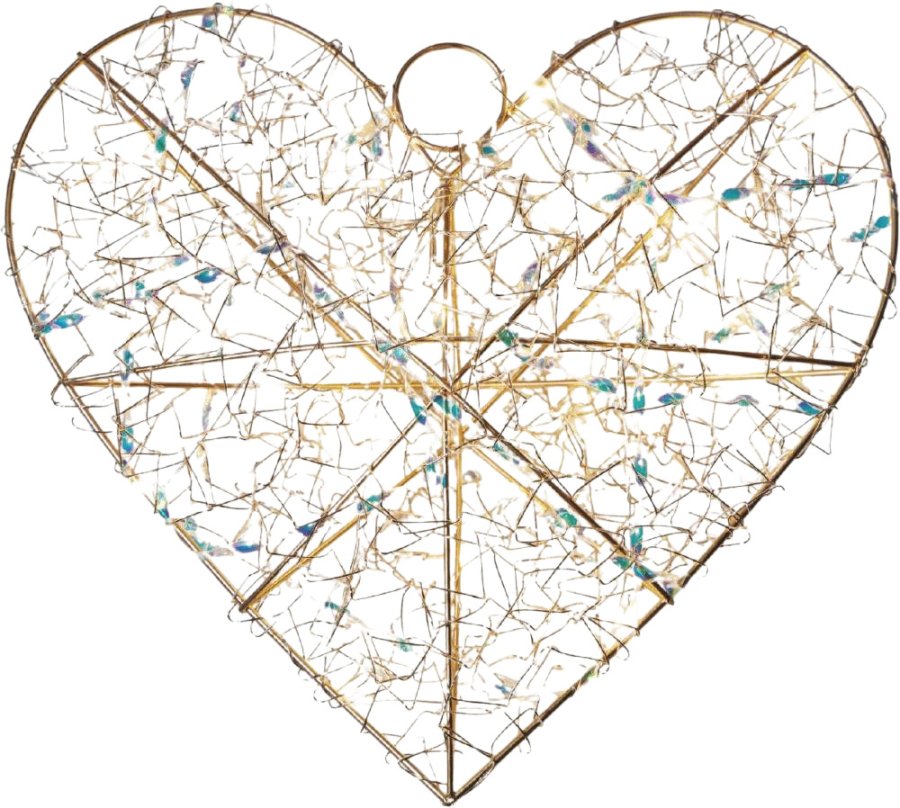 Sirius Lily Herz LED H30 cm, Gold