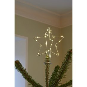 Sirius Christina Juletræstop H25 cm, Sølv
