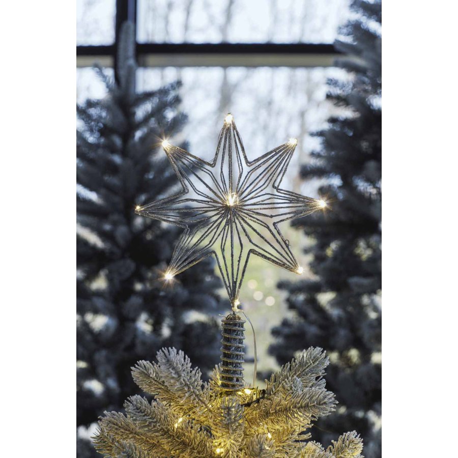 Sirius Chloe Baumspitze LED H32 cm, Silber