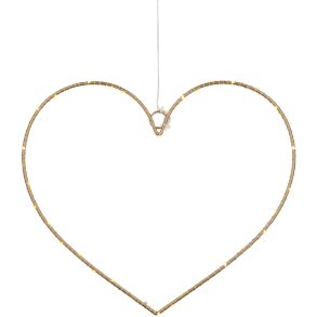 Sirius Liva H�ngedekoration Hjerte H26 cm, Guld