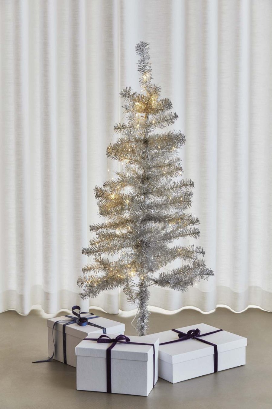Sirius Happy Weihnachtsbaum LED H120 cm, Silber