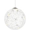 Sirius Romantic Lichtdekoration Kugel 8 cm, Wei/Klar