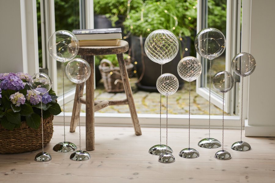 Sirius Trio Mega Wave Glasdekoration 3 stk, Wave