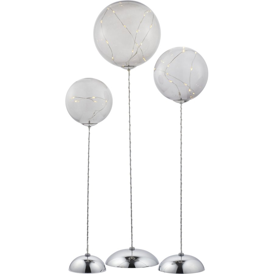 Sirius Trio Mega Pure Glasdekoration 3 stk, Gr�