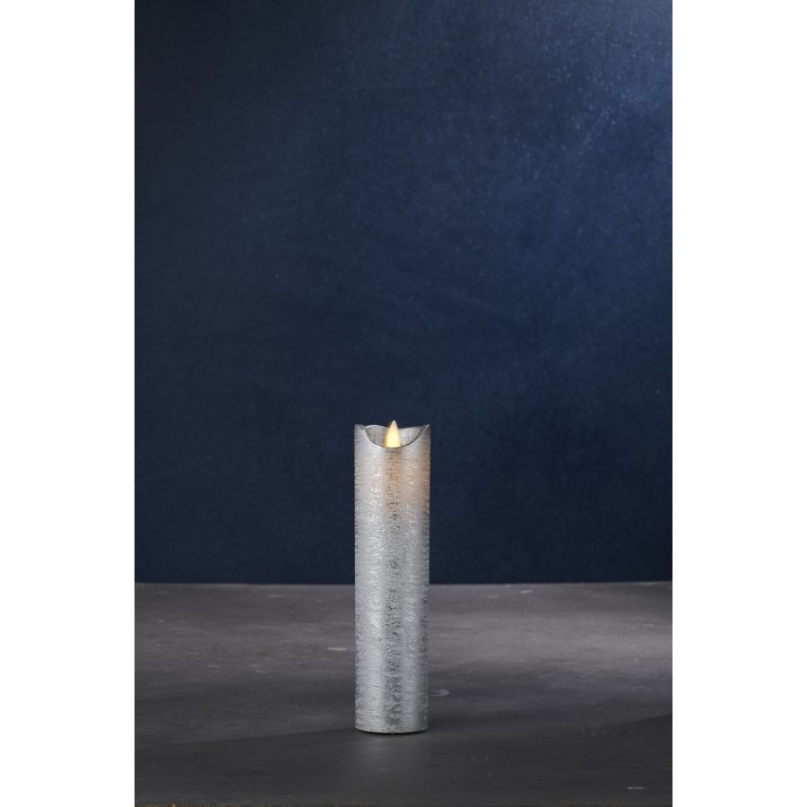 Sirius Sara Exclusive Blockkerze H20 cm, Silber
