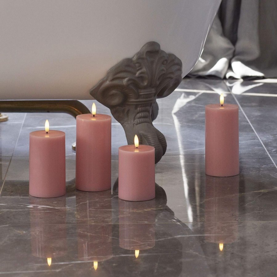 Sirius Sille Bloklys LED 7,5/H15 cm, Light Pink
