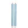 Sirius Sille Kronelys LED 2 stk. 2/H25 cm, Blue Sky