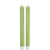 Sirius Sille Kronelys LED 2 stk. 2/H25 cm, Spring Green