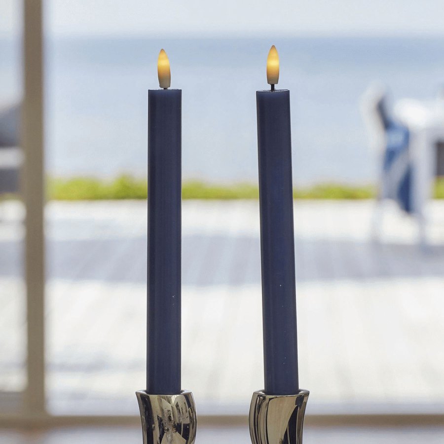 Sirius Sille Kronenkerzen LED 2er Set �2/H25 cm, Tiefsee