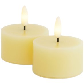 Sirius Sille Fyrfadslys LED 2 stk. 6/H3,4 cm, Pale Yellow