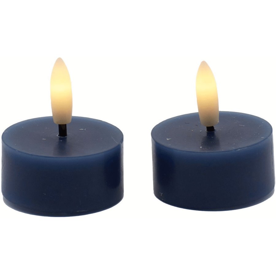 Sirius Sille Fyrfadslys LED 2 stk. �4,5/H2,2 cm, Dybhav