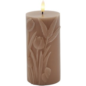 Sirius Tulisa Stumpekerze LED �7,8/H15 cm, Karamell