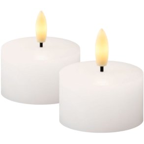 Sirius Sille Waxinelichtjes LED 2 stuks 4,5/2,2 cm, Wit