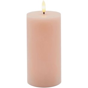 Sirius Sille Stumpekerze LED �7,5/H15 cm, Dusty Peach