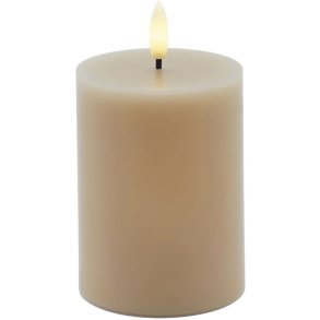 Sirius Sille Stumpekerze LED �7,5/H10 cm, Helles Karamell