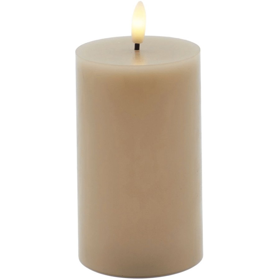 Sirius Sille Stumpekerze LED �7,5/H12,5 cm, Helles Karamell