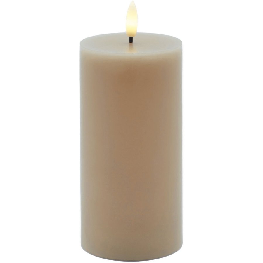 Sirius Sille Bloklys LED �7,5/H15 cm, Lys Karamel