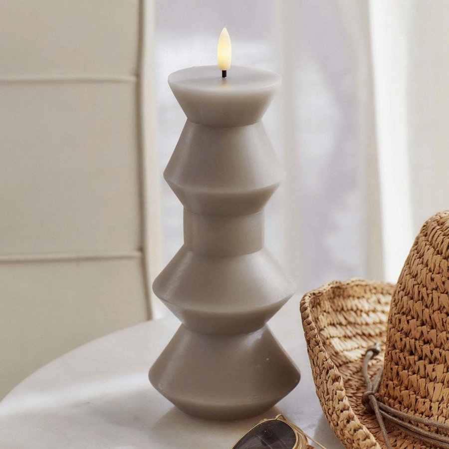 Sirius Sille Nordic Sculpture Bloklys Geometri LED �9,2/H20,3 cm, Varm Gr�