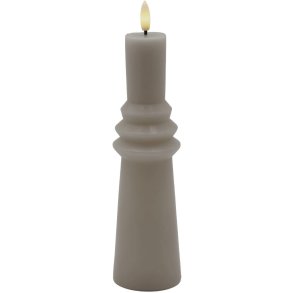 Sirius Sille Nordic Sculpture Bloklys Ringet LED �6,1/H21,7 cm, Varm Gr�