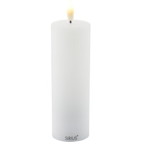 Sirius Sille Bloklys Genopladelig LED H15 cm, Hvid