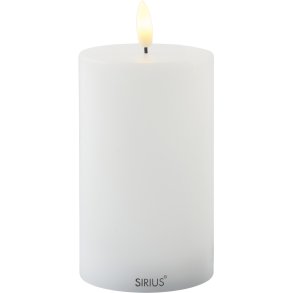 Sirius Sille Bloklys LED Genopladelig H12,5 cm, Hvid